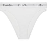 Calvin Klein Damen Slip High Leg mit Logobund, Weiß (White), L