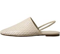 Calvin Klein Damen Slipper Oblique Baller Sling Cut LTH mit Riemen, Blau (Light Cashew), 40