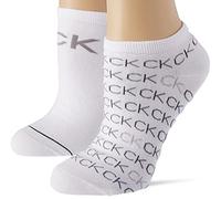 Calvin Klein Damen Sneaker Repeat Logo Women's Liner Socks 2 Pack, Weiß, Einheitsgröße