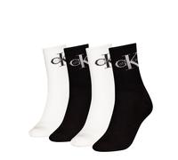 Calvin Klein Damen Socken Giftbox Monologo 4er Pack ONESIZE
