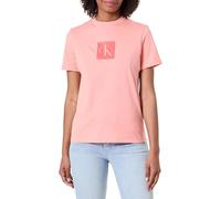 Calvin Klein Damen Ss Classic Fit Monogram Tee LV047F819G Graphic Tees, Pink, XXL