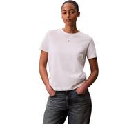 Calvin Klein Jeans Regular Fit T-Shirt aus reiner Baumwolle in Weiss, Größe XS