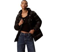 Steppmantel CALVIN KLEIN JEANS, Damen, Gr. XXL, schwarz, Web, Obermaterial: 100% Polyester, unifarben, regular fit ca. Mitte Oberschenkel, hoch geschlossener Ausschnitt, Bündchen mit Gummizug, Mäntel 