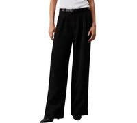 Calvin Klein Damen Stoffhose Stretch Crepe Straight Pant Elegant, Schwarz (Ck Black), 25W