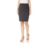 Calvin Klein Damen Straight Lux Suit Skirt (Regular and Plus Size) Strickrock, Dunkelgrau, 48