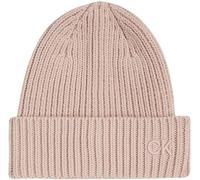 Calvin Klein Damen Strickmütze Cotton Rib Beanie, Grau (Shadow Gray), Einheitsgröße