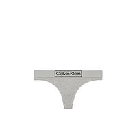 Calvin Klein Damen String Tanga, Grau (Grey Heather), M