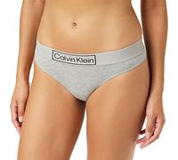 Calvin Klein Damen String Tanga, Grau (Grey Heather), XS