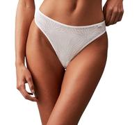 Calvin Klein Damen String Thong Tanga, Weiß (White), XS