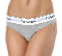 Calvin Klein Damen String Tanga, Grau (Grey Heather), S