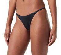 Calvin Klein Damen Thong 000QF7323E Koordinierter Tangaslip, Schwarz (Black), XL