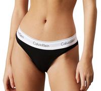 Calvin Klein Damen String Thong Unterwäsche, Schwarz (Black), XS