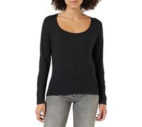 Calvin Klein Damen Sweatshirt L/S Curve Neck Stretch, Schwarz (Black), XL