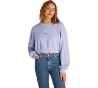 Calvin Klein Damen Sweatshirt Shadow Graphic Crewneck Cropped, Violett (Persian Violet), XXS