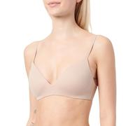 Calvin Klein Damen T-Shirt BH Wire Free Verstellbare Träger, Beige (Cedar), 75E