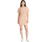 Calvin Klein Damen T-Shirt Kleid Gradient Monologo Tee Kurz, Orange (Dusty Coral), L