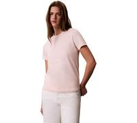 T-Shirt CALVIN KLEIN JEANS "SS MONOGRAM CREW TEE", Damen, Gr. XL, mangano calcite, Single Jersey, Obermaterial: 100% Baumwolle, regular fit normal, Rundhals, eingesetzt abgesteppte Kante, Shirts T-Shi