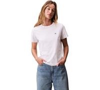 Calvin Klein Damen T-Shirt Archive Jersey Tee - Kurzarm, Rundhals, 100% Baumwolle - Weiß XL