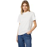 Calvin Klein Damen T-Shirt Kurzarm Classic Fit Tee aus Baumwolle, Weiß (Brilliant White), M