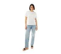 Calvin Klein Jeans T-Shirt mit Label-Print in Weiss, Größe S
