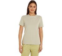 Calvin Klein Damen T-Shirt Kurzarm S/S Crew Neck Stretch, Beige (Eucalyptus), L