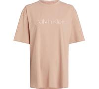 Calvin Klein Damen T-Shirt Kurzarm S/S Crew Neck Stretch, Rosa (Stone Grey), S