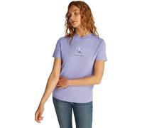 Calvin Klein Damen T-Shirt Kurzarm Shadow Graphic Tee Regular Fit, Violett (Persian Violet), XL