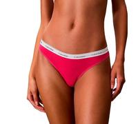String "3 PACK THONG (LOW-RISE)", Damen, Gr. M (38), 3 Stk., innuendo, stencil heart, schwarz berry, c, Jersey, Obermaterial: 90% Baumwolle, 10% Elasthan, CALVIN KLEIN UNDERWEAR, körpernah, Unterhosen