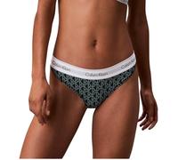 Calvin Klein Damen Thong 0000D1617A Tanga, Green (Bijou MODERN Emblem Outline+STRATIF), L