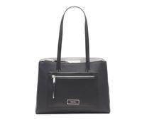 Calvin Klein Damen Tote Bag - 2 in 1, Vegan Leather, 5 Pockets Hadley Tragetasche mit 3 Fächern, Schwarz/Taube
