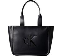 Calvin Klein Damen Tote Bag Tasche Bold Medium mit Logo, Schwarz (Black), Einheitsgröße