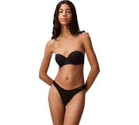 Calvin Klein Damen Trägerloser BH Push-Up, Schwarz (Black), 75DD