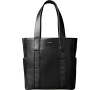 CALVIN KLEIN Damen Tragetasche, Gurtband, LV04F3289G, Schwarz (Schwarz/Altsilber), Einheitsgröße, Schwarz (Schwarz/Altsilber), One Size