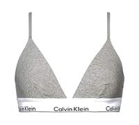 Calvin Klein Damen Triangel BH Gepolstert, Grau (Grey Heather), XL