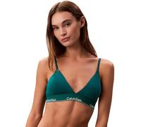 Calvin Klein Damen Triangel BH Lightly Lined mit Logobund, Blau (Turf), S