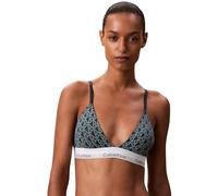 Calvin Klein Damen Triangel BH Lightly Lined mit Logobund, Grün (Bijou Modern Emblem Outline+Stratif), XXS