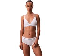 Calvin Klein Triangel-BH LGHT LINED TRIANGLE – CK-Logo, Spaghettiträger – Weiß Gr. S