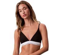 Calvin Klein Damen Triangel BH Unlined mit Logobund, Schwarz (Black), M