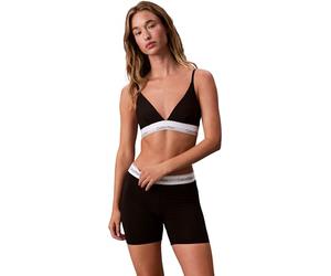 Calvin Klein Damen Triangel BH Unlined mit Logobund, Schwarz (Black), S