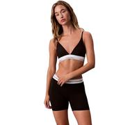 Calvin Klein Damen Triangel BH Unlined mit Logobund, Schwarz (Black), XXS