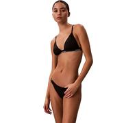 Calvin Klein Damen Triangle LV00Q61208 Schwimm-Top, Schwarz (Schwarz), M