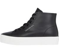 Calvin Klein Damen Vulcanized Sneaker Bold Mid High Top, Schwarz (Black/Bright White), 41