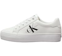 Calvin Klein Jeans für Damen. YW0YW00847 Turnschuhe Vulc Flatform Lace up wei (41), Weiß, Wohnung, Schnürsenkel, Lässig