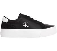 Calvin Klein Damen Vulc Flatform Mg Nylon Mix Yw0yw01896 Low Top, Black (Black/Bright White), 38 EU