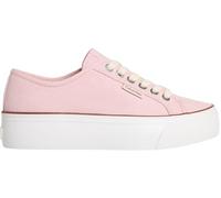 Calvin Klein Damen Vulcanized Sneaker Logo Tag mit Plateau, Rosa (Sweet Pink/Cappuccino), 40