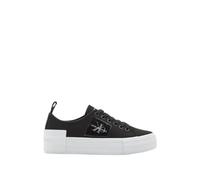 Calvin Klein Jeans Damen Sneaker Bold Vulcanized Flatform Low T Plateau, Mehrfarbig (Black/Bright White), 37 EU