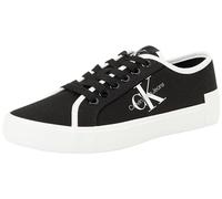 Calvin Klein Damen Vulcanized Sneaker Skater Schuhe, Schwarz (Black/Bright White), 39