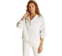Calvin Klein Damen Windbreaker Jacke Cotton Nylon Dünn, Beige (Tofu), XL