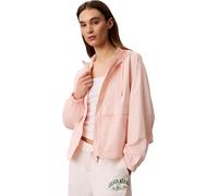 Calvin Klein Damen Windbreaker Jacke Essential Nylon mit Kapuze, Rosa (Mangano Calcite), S