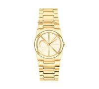 Quarzuhr CALVIN KLEIN "CK UNITE", goldfarben, Armbanduhren, Damen, Armbanduhr, Damenuhr, Edelstahlarmband, analog (61148720-0) goldfarben